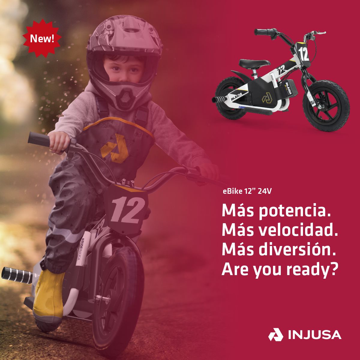 injusa- bicicleta electrica para niños